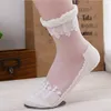 Unisex High Quality Women Ultrathin Crystal Transparent ankle Beautiful Crystal Lace Elastic Short Socks lady socks