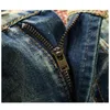 Wholesale- UK Stock Men's Washed Ripped Destroyed Jeans Straight Vintage Frayed Denim Pants