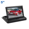 5inch Foldable Car Monitor Rear View Monitor TFT LCD Screen with 2 Video Input for Camera DVD VCR