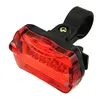 Torches Bike Light Set Waterproof 5 LED Lamp Bicycle Front Headlight Rear Safety Taillight Flashlight taillights