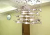 Lampes suspendues modernes en verre poisson mouche plafonnier essaim lustre salon cristal cognac couleur poissons