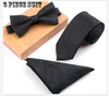 New Arrival Fashion Men's Women's Skinny Embroidered Plain Satin Polyester Silk Tie Necktie Neck Ties Bow Tie Hanky Suit free shipping