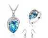 DHL Austria Crystal Pendant Necklace Rings Earing And Earrings Bracelets Women Jewelry Sets Top Fashion High Quality