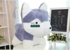 Dorimytrader 90cm Big Lovely Soft Animal Husky Plush Toy 35'' Cute Stuffed Cartoon Grey Dog Doll Pillow Kids Gift DY60894