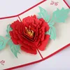 Peony Pop Up Cards Greeting Cards بطاقة هدايا للتهنئة ، ليوم خاص ، عيد ميلاد أو تهنئة بالزفاف