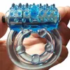 Nyhet leksak man längre varaktig sex kristall vibrator kuk ring penis ring vibrerande sexiga leksaker, sexleksaker för män / par 0701