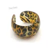 Acrylic Bangle Fashion Mixed Color Leopard Printed Opened Wide Bangle For Promotion Wholesale 24pcs/Lot Free Shipping