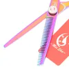 6.0Inch Meisha Purple Hair Thinning Scissors Professional Hairdressing Scissors JP440C Hair Product/Shear Hairdressing Salon,HA0267