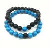 Einfache Naturstein Heilung Balance Stränge Perlen Charm Armband für Männer Frauen Liebhaber Stretch Yoga Schmuck