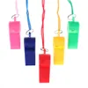 Colorful Plastic Arbitre whistle Havung football basketball classe whistle party cheer concert acteur activités Enfants jouet Noise