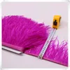 10 jardas azul roxo longo plumas de penas de avestruz franja guarnição 1015cm pena boá listra para roupas de festa vestido skrits accesso9118161