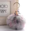 Hair Ball Unicorn подвеска гальванического сплава зверь пони ключевой кольцо KR365 Список брелок Mix Заказать 20 штук