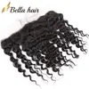 Sale Brazilian Deep Wave 13x4 Ear to Ear Lace Frontal Closure with Baby Hair Pre Plucked Human Hair Extensions Bella Products