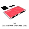 Ultrathin Memory Card Case Holder Portable Storage Box Case Protector SD TF Card MicroSD Card Mobil Telefon Kamera Backpacker Super Slim