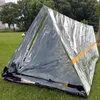 20pcslot 240160cm Sliver imperméable Sliver Mylar SHELTER THERMAL SHELTER SHELTER D'URGENCE POUR LA TENTE DE CAMPIN