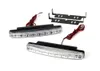 Lighting universal white waterproof 8 LED 12V DRL Driving Daytime Running Lights Kit All day Fog Light Lamps.