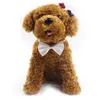 Ajustable mascota perro pajarita cuello accesorio collar cachorro Color brillante mascota arco mezcla Color HH7-302
