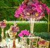 Vasos de ferro para mesa inteira de trompete de ferro mental para decoração de peças centrais de casamento 2756942