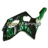 Injektionsfeedningar för Yamaha YZF600R 1997 - 2007 Thundercat Komplett Motorcykel Kit ABS Fairing Plast Svart Grön Flamma Kroppsramar