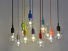 Colorful Pendant Lamp Silicone E27 Art Pendant Lights For Modern Bar Restaurant Bedrooms Shopping Mall