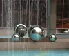 90mm-250mm AISI 304 Acier Inoxydable Boule Creuse Miroir Poli Sphère Brillante Pour Jardin Extérieur Pelouse Piscine Clôture Ornement et Decor267Z