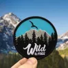 Wildfree Patch Moutain Forest Adventure вышитый патч -железо на одежде милые украшения значки бесплатно доставка