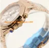 Luxury Watch Men Quartz Rose Gold STAINLESS STEEL White DIAL REF Chronograph Stopwatch Men Watches