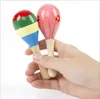 Buntes 11cm Sand Hammer Rattle Baby Mini Holz Maracas klassisches Baby lehnt Ausbildung spielt Baby Shaker frühes Bildungs-Spielzeug