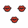 DIY Lips patches voor kleding ijzer geborduurde patch applique ijzer op patches naaien accessoires badge stickers voor kleding tassen