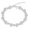 Moda Biżuteria 925 Srebrny Kryształ Charm Bransoletka Kobiety Najwyższej Jakości Christmas Gift Darmowa Wysyłka 10 sztuk / partia