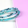 New Design Fashion Summer Jewelry Whole Mix Colors 6mm Crystal Jade Square Beads Macrame Cheap Braiding Bracelets287O