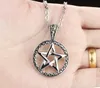 Cool Gift Casting 316L Stainless Steel pentagram satanic symbol Satan worship Pendant Necklace with Chain