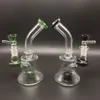 Nieuwe en hete 6 inch mini -glazen bongs met kleurrijke glazen kommen hoofde beker Bong Oil Rigs Glass Water Pipes