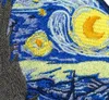 New Arrival The Starry Night Van gogh Famous Art Work Embroidered Patch for Clothes Clothing Patches Free Shipping