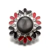 Wholesale-cheper newest flower Rhinestone newest rivca button snap button 18mm button jewelry