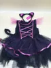 2017 New Hot Halloween Catwoman Costumes tutu Jupe + Coiffe Cheshire Chat fille Prom Animal Cosplay Vêtements