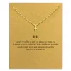 Cross Choker Necklaces With Card Gold Silver Cross Pendant Necklace For Fashion Women Jewelry FAITH Good Gift