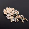 Vintage Rhinestone Brosch Pin Opal Broscher Bouquet Smycken Bröllop Corsage för Bridal Bröllop Inbjudan Kostym Party Dress Pin Gift