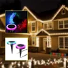 Lampe à gazon solaire avec 10M 100leds rvb guirlandes lumineuses extérieure led lanterne décorative lumière de noël étanche