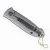 Motyl DA38 Keychain Składany Knife 440C 57HRC Titanium Drop Point Blade Outdoor Survival Gear z Pudełko Detaliczne