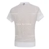 Whole-sNew Mode Sexy hommes Noir Résille TopsTransparent Hommes T-shirts Net Maille Gay See-Thru Chemise Drôle Undersh215Y