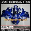 8gift matzwart voor Suzuki Hayabusa GSXR1300 96 97 98 99 00 01 13MY258 GSXR 1300 GSX-R1300 GSX R1300 02 03 04 05 06 07 Matte zwarte kuip