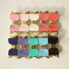 10color Glitter Felt Hair Clip for Baby Girls PU Leather 20pcs/lot Hotsale Princess Barrettes Baby Silver Hairpin