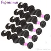 Hot Cake! Fastyle Maleisische Body Wave Extensions Natuurlijke Black Onverwerkte Braziliaanse Peruaanse Indiase Maagd Menselijk Haar Bundels Dyesable Goedkoop