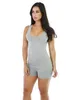 Sporty sportowe Solidne pajaciki Spodenki Kobiety Slim Bodycon Kombinezon Kombinezon Fitness Casual Siłownia Romper Sexy Fashion Playsuit Sportswear B3344