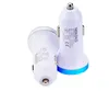 100pcs/UP Led light Colorful Universal 2-Port Dual USB Car Charger 2.1A+1A charger adapter for iphone samsung mp3 gps smart phone