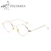 Women Clear Glasses Retro Oval Frame Metal Eyeglasses Frames Brand Designer Optical Eyewares With Box And Cases