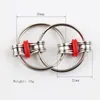 Sleutelhanger Fidget Spinner Gyro Hand Spinner Metalen Speelgoed Vinger Sleutelhanger Ketting HandsPinner Speelgoed Voor Verminderende Decompression Angst 5 kleuren