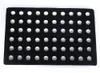 Ny svart läder Snap Charms Holder Organizer Display Base DIY Ginger Snap Smycken för 12mm 18mm Snap Knappar