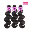 Brazilian Body Wave Människohår 3 buntar Obearbetade Brazillian Peruian Malaysian Body Wave Human Virgin Hårförlängningar Naturlig färg